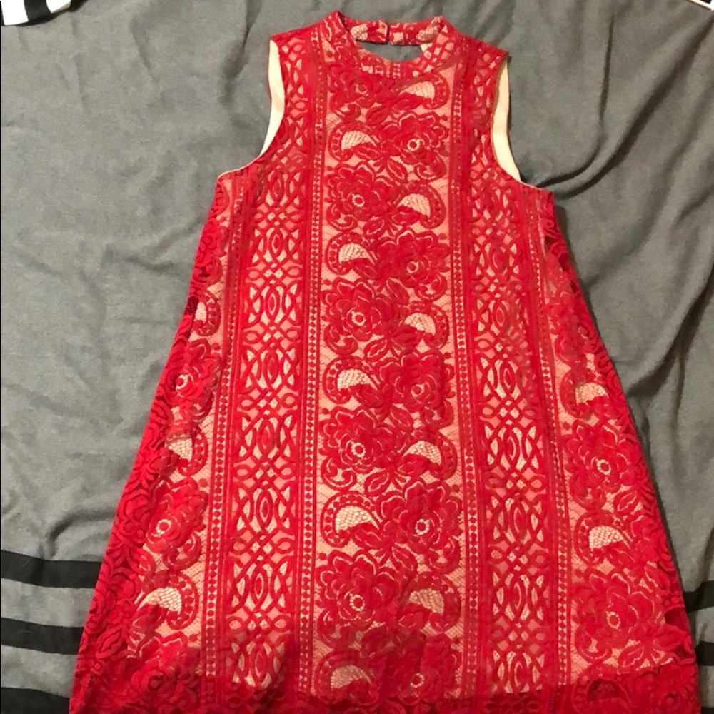 Lace over dress